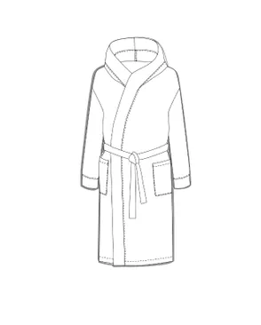 Выкройка: халат мужской_ES-169 арт. ВКК-4683-1-ВП1398
