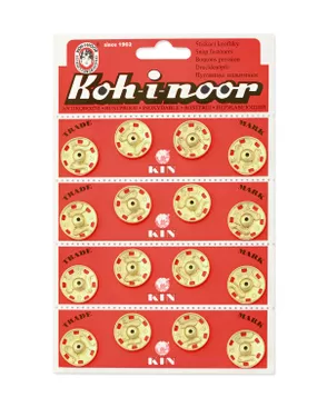 Кнопки KOH-I-NOOR №8 (д.21мм) 16шт арт. КНП-16-1-18405 Кнопки KOH-I-NOOR №8 (д.21мм) 16шт арт. КНП-16-1-18405