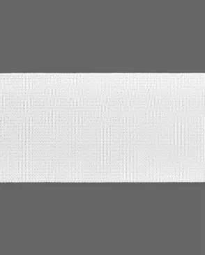 Резина ткацкая ш.4,5см; пл.27,8гр/м.п.(25м) белый арт. РО-87-1-14984
