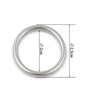 Кольцо разъемное ш.2см 100шт арт. КОЛ-43-1-38850.001