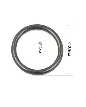 Кольцо разъемное ш.2см 100шт арт. КОЛ-43-2-38850.002