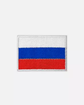 Аппликация термо "Флаг России" р.3,9х5,5см (в упаковке 10 шт.) арт. АД-317-2-47507.002