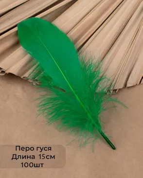 Перо гуся дл.15см 100шт арт. ППР-22-7-49132.007 Перо гуся дл.15см 100шт арт. ППР-22-7-49132.007