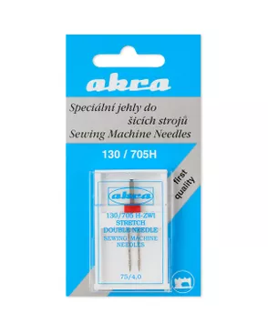Игла Akra №75/4,0 (двойная для трикотажа) арт. ИБА-1-1-33949