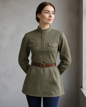 Выкройка: гимнастёрка женская W-11-1001 арт. ВКК-4200-9-ВП1092