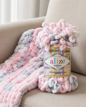 Пряжа Alize 'Puffy Color' 100г 9м (100% микрополиэстер) (5864 секционный) арт. АРС-43807-1-АРС0001146429
