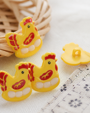 QN920-W2 Пуговица, Курица 38/1 4шт/упак (D19 желтый) арт. АРС-45061-1-АРС0001106360