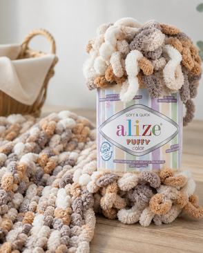 Пряжа Alize 'Puffy Color' 100г 9м (100% микрополиэстер) (5926 секционный) арт. АРС-46608-1-АРС0001176524