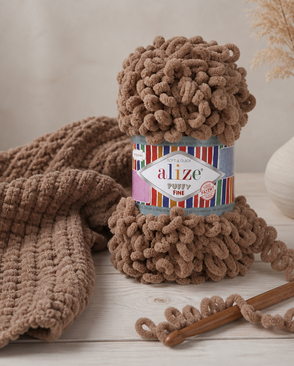 Пряжа Alize 'Puffy Fine' 100г 14м (100% микрополиэстер) (329 молочно-коричневый) арт. АРС-47412-1-АРС0001226882 Пряжа Alize 'Puffy Fine' 100г 14м (100% микрополиэстер) (329 молочно-коричневый) арт. АРС-47412-1-АРС0001226882