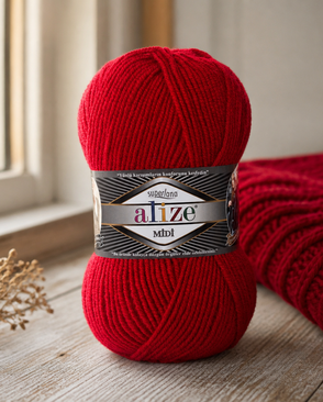 Пряжа ALIZE 'SUPERLANA MIDI' 100гр. 170м (25% Шерсть - 75% Акрил) (56 красный) арт. АРС-47449-1-АРС0001227040 Пряжа ALIZE 'SUPERLANA MIDI' 100гр. 170м (25% Шерсть - 75% Акрил) (56 красный) арт. АРС-47449-1-АРС0001227040