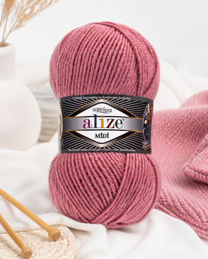 Пряжа ALIZE 'SUPERLANA MIDI' 100гр. 170м (25% Шерсть - 75% Акрил) (204 розовый) арт. АРС-47454-1-АРС0001227046 Пряжа ALIZE 'SUPERLANA MIDI' 100гр. 170м (25% Шерсть - 75% Акрил) (204 розовый) арт. АРС-47454-1-АРС0001227046