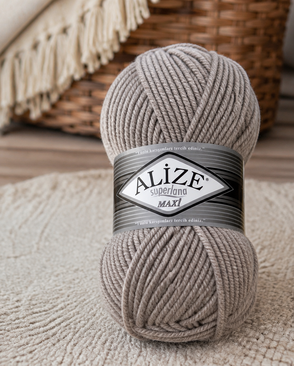 Пряжа ALIZE 'Superlana maxi' 100гр. 100м. (75% акрил, 25%шерсть) ТУ (207 св.коричневый) арт. АРС-50346-1-АРС0000834086