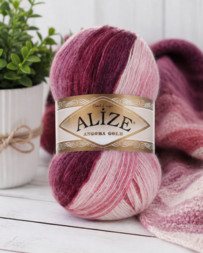Пряжа ALIZE 'Angora Gold Batik' 100гр.550м (80%акр, 20%шерсть) ТУ (1895 секционный) арт. АРС-52535-1-АРС0000830505