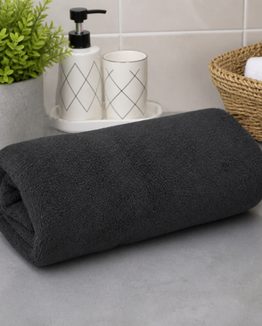 Махровое полотенце УЗБ Моно м7773_26 XL 100*150 черн арт. ТДИВН-5056-1-ТДИВН0151243
