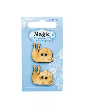 LW827-V45 Набор пуговиц 'Улитка', упак./2 шт., Magic Buttons арт. АРС-45646-1-АРС0001054519 LW827-V45 Набор пуговиц 'Улитка', упак./2 шт., Magic Buttons арт. АРС-45646-1-АРС0001054519