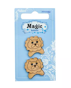 LW779-V47 Набор пуговиц 'Лев', упак./2 шт., Magic Buttons арт. АРС-45667-1-АРС0001054584 LW779-V47 Набор пуговиц 'Лев', упак./2 шт., Magic Buttons арт. АРС-45667-1-АРС0001054584