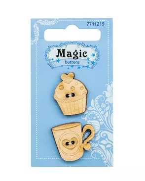 BBL016-MX-P Набор пуговиц 'Чаепитие', упак./2 шт., Magic Buttons арт. АРС-45696-1-АРС0001054682 BBL016-MX-P Набор пуговиц 'Чаепитие', упак./2 шт., Magic Buttons арт. АРС-45696-1-АРС0001054682
