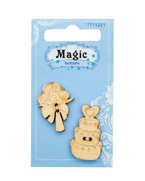 BBL018-MX-P Набор пуговиц 'Торт', упак./2 шт., Magic Buttons арт. АРС-45697-1-АРС0001054684 BBL018-MX-P Набор пуговиц 'Торт', упак./2 шт., Magic Buttons арт. АРС-45697-1-АРС0001054684