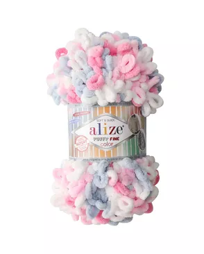 Пряжа Alize 'Puffy Fine Color' 100г. 14,5м. (100% микрополиэстер) (5945 секционный) арт. АРС-51470-1-АРС0001200833 Пряжа Alize 'Puffy Fine Color' 100г. 14,5м. (100% микрополиэстер) (5945 секционный) арт. АРС-51470-1-АРС0001200833