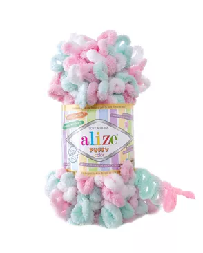 Пряжа Alize 'Puffy Color' 100г 9м (100% микрополиэстер) (6052 секционный) арт. АРС-51485-1-АРС0001226749