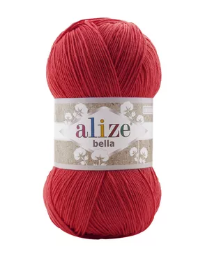 Пряжа ALIZE 'Bella 100' 100гр. 360м.(100% хлопок) (56 красный) арт. АРС-48031-1-АРС0001236408