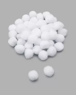 Помпоны декоративные 15мм, 50шт/упак, Astra&Craft (PA-001 белый) арт. АРС-61293-1-АРС0001239645