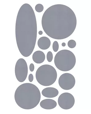 AC14 Набор заплаток самоклеящихся светоотражающих, круг/овал, 145x245мм арт. АРС-65450-1-АРС0001285200