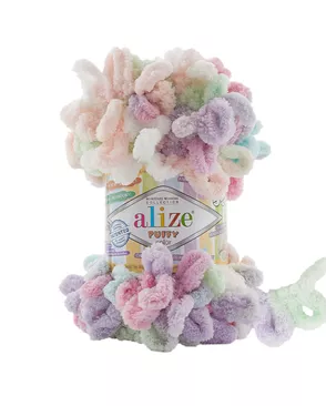 Пряжа Alize 'Puffy Color' 100г 9м (100% микрополиэстер) (6526 секционный) арт. АРС-56857-1-АРС0001286806