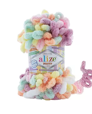 Пряжа Alize 'Puffy Color' 100г 9м (100% микрополиэстер) (6527 секционный) арт. АРС-56858-1-АРС0001286807