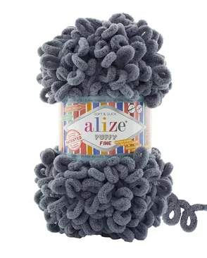 Пряжа Alize 'Puffy Fine' 100г 14м (100% микрополиэстер) (87 серо-голубой) арт. АРС-56978-1-АРС0001286820 Пряжа Alize 'Puffy Fine' 100г 14м (100% микрополиэстер) (87 серо-голубой) арт. АРС-56978-1-АРС0001286820