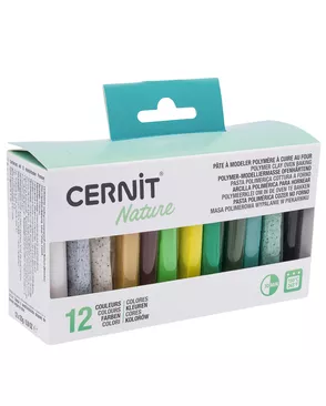 CEASS004C Набор полимерной глины Nature (Number One+Opaline+Nature), 12шт*25гр, Cernit арт. АРС-61086-1-АРС0001299035
