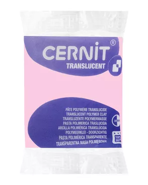 CE0920056 Пластика полимерная запекаемая 'Cernit 'TRANSLUCENT' прозрачный 56 гр. (477 розовый кварц) арт. АРС-65860-1-АРС0001314712
