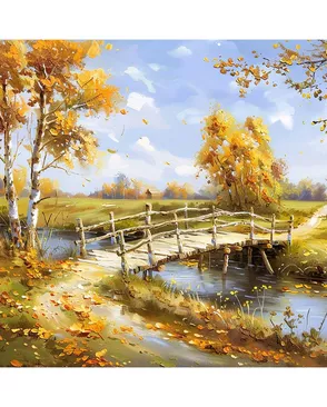Алмазная мозаика 'Осенние воды', 50х40см, Cristyle арт. АРС-67221-1-АРС0001319038 Алмазная мозаика 'Осенние воды', 50х40см, Cristyle арт. АРС-67221-1-АРС0001319038