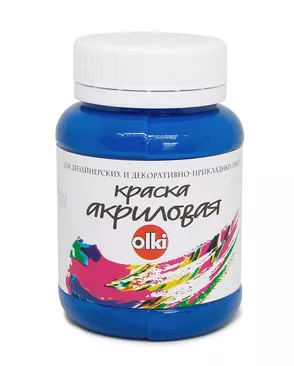 2544 Краска акриловая дизайн, синяя, 100мл, Olki арт. АРС-50169-1-АРС0000823884 2544 Краска акриловая дизайн, синяя, 100мл, Olki арт. АРС-50169-1-АРС0000823884