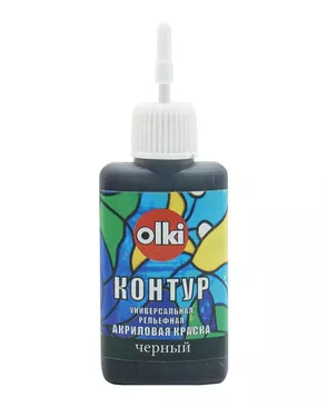 Контур акриловый 20мл, Olki (7341 черный) арт. АРС-50259-1-АРС0000828745 Контур акриловый 20мл, Olki (7341 черный) арт. АРС-50259-1-АРС0000828745