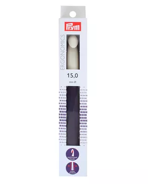 218494 Крючок для вязания Ergonomics 15мм/18,5см Prym арт. АРС-5218-1-АРС0001102569