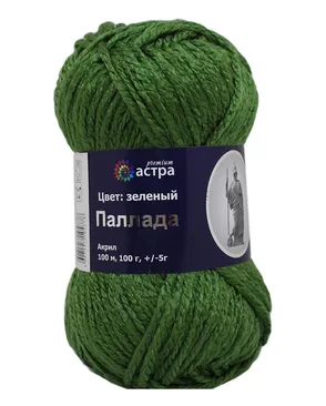 Пряжа Astra Premium 'Паллада' 100гр. 100м (100% акрил) (03 зеленый) арт. АРС-6087-1-АРС0001113450