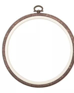 Пяльцы-рамка пластик под дерево Nurge Hobby 230-3 д.17см арт. АРС-10563-1-АРС0001184796