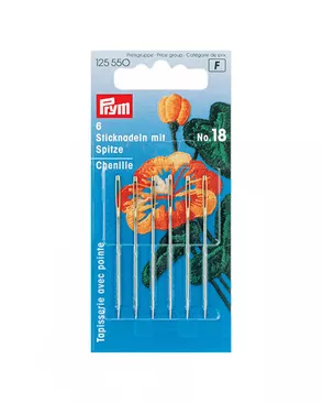 Иглы вышивальные острые PRYM 125550 №18 арт. АРС-16678-1-АРС0000809305