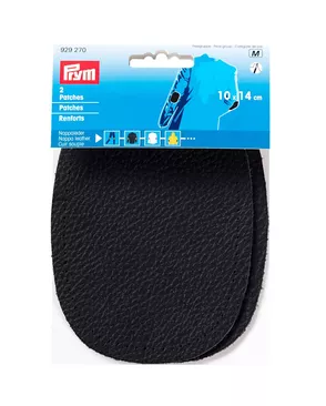 929270 Заплатки пришивные из искусств. кожи наппа 10*14см, 2шт, черный цв. Prym арт. АРС-17098-1-АРС0000812450