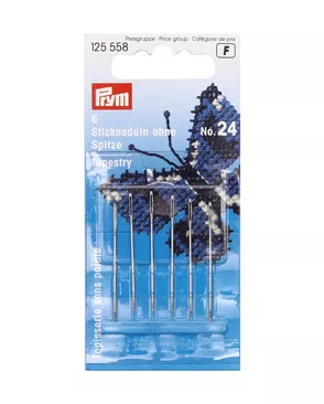 Иглы для вышивания со скругленным острием PRYM 125558 №24 арт. АРС-17150-1-АРС0000812754