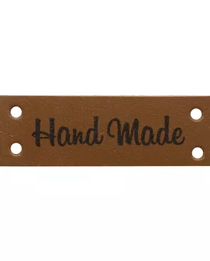 Кожаная бирка пришивная 'Hand Made' арт. АРС-23053-1-АРС0001204783 Кожаная бирка пришивная 'Hand Made' арт. АРС-23053-1-АРС0001204783