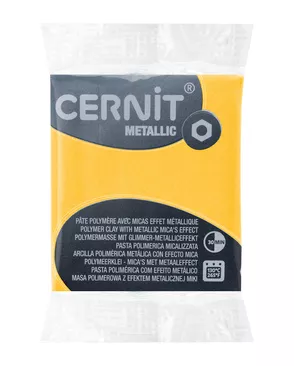 CE0870056 Пластика полимерная запекаемая 'Cernit METALLIC' 56 гр. (700 желтый) арт. АРС-23086-1-АРС0001226055