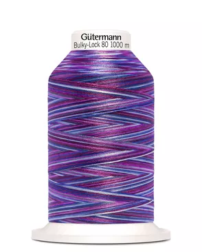 11 Нить Bulky-Lock 80 мультиколор текстурированная, 1000м, 100% п/э Gutermann 730809 (9944) арт. АРС-23314-1-АРС0001185793