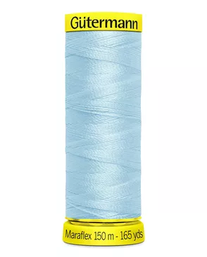 777000 Нить Maraflex для трикотажных материалов, 150м, 100% ПБТ, Gutermann (195 голубой лед) арт. АРС-37961-1-АРС0001250041