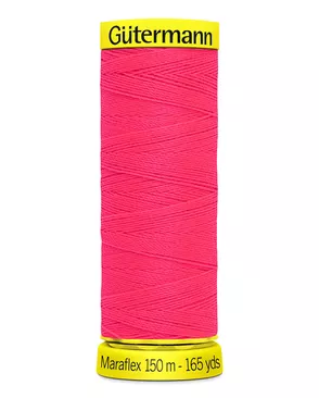 777000 Нить Maraflex для трикотажных материалов, 150м, 100% ПБТ, Gutermann (3837 неоновый розовый) арт. АРС-37968-1-АРС0001250050