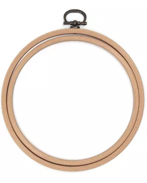 Пяльцы-рамка круглые деревянные 13см, Nurge Hobby арт. АРС-38890-1-АРС0001249447