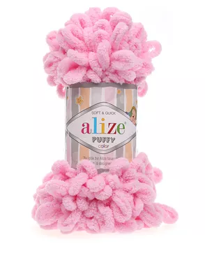 Пряжа Alize 'Puffy' 100г 9м (100% микрополиэстер) (185 розовый) арт. АРС-43806-1-АРС0001146416