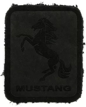 5004 Термоаппликация из замши Mustang 3,5*4,37см, 100% кожа (433 черный) арт. АРС-43937-1-АРС0001206013
