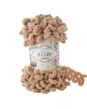 Пряжа Alize 'Puffy' 100г 9м (100% микрополиэстер) (262 беж) арт. АРС-44054-1-АРС0001226724